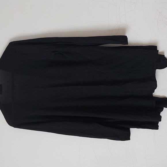 Per Una Ladies Black Lightweight Knit  Waterfall Front Cardigan Uk Size 22 - Picture 5 of 6